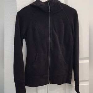 Lululemon black scuba hoodie zip up size 8